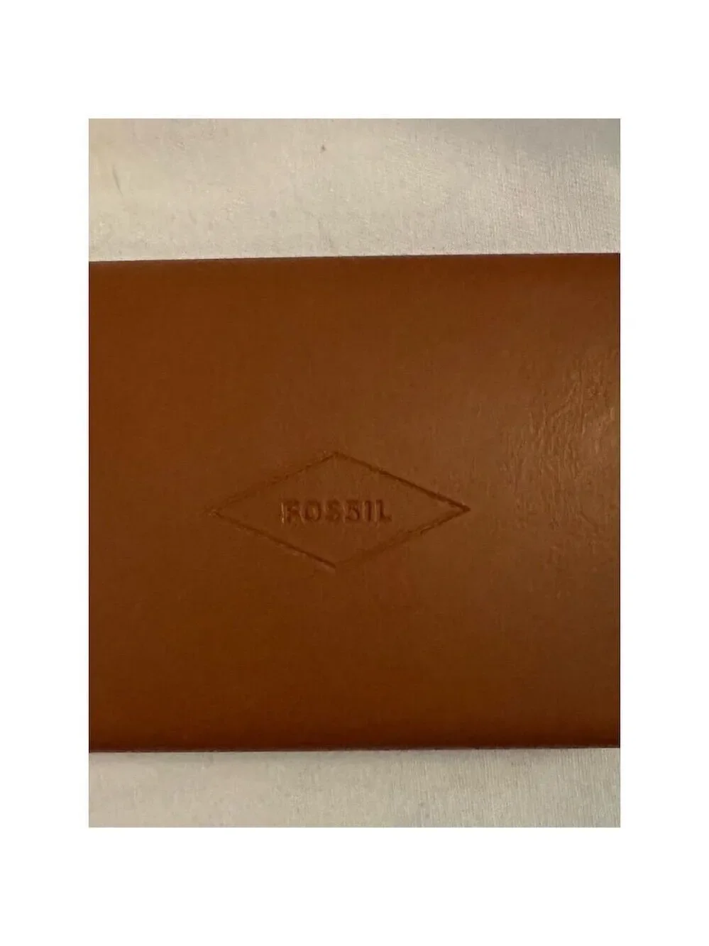 Fossil Brown Clam Shell Eyeglasses Sunglasses Case Unisex
